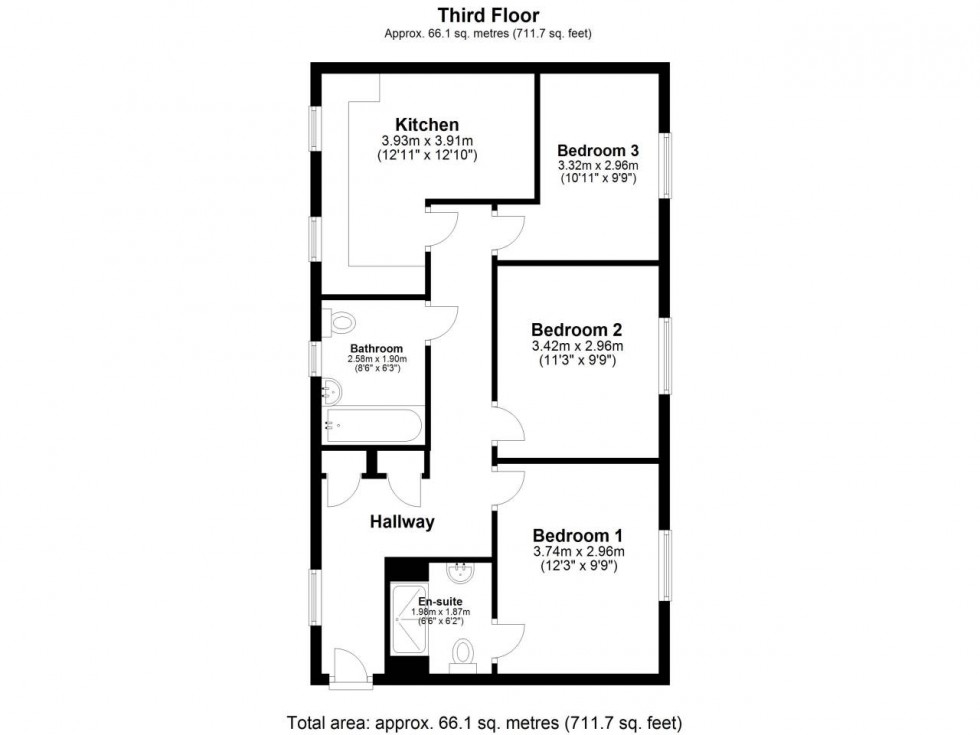 Floorplan for Hatfield, Hertfordshire